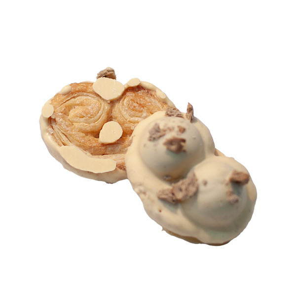 Palmeras de hojaldre con galletas - Imagen 2